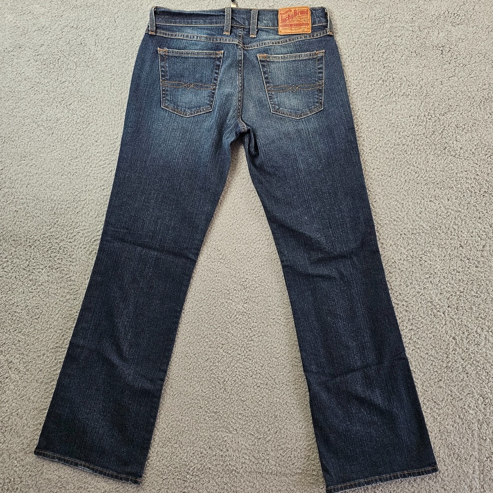 Lucky Brand Women's Jeans Dungarees Gene Montesano Mid-Rise Flare 6/28 - Picture 2 of 10